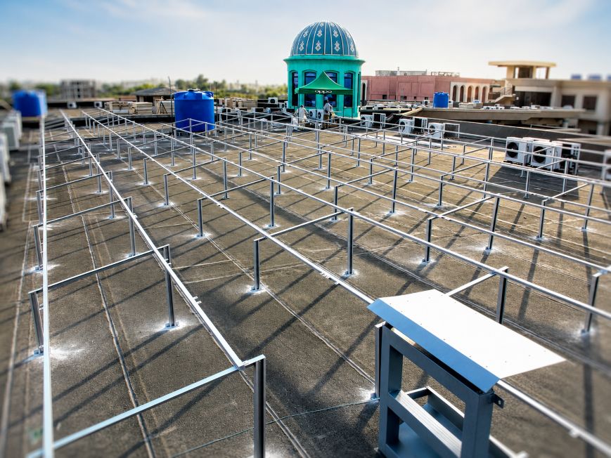 Grid-tied rooftop installation