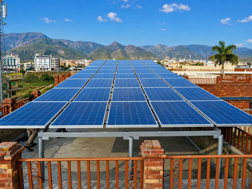 Off-grid solar installation