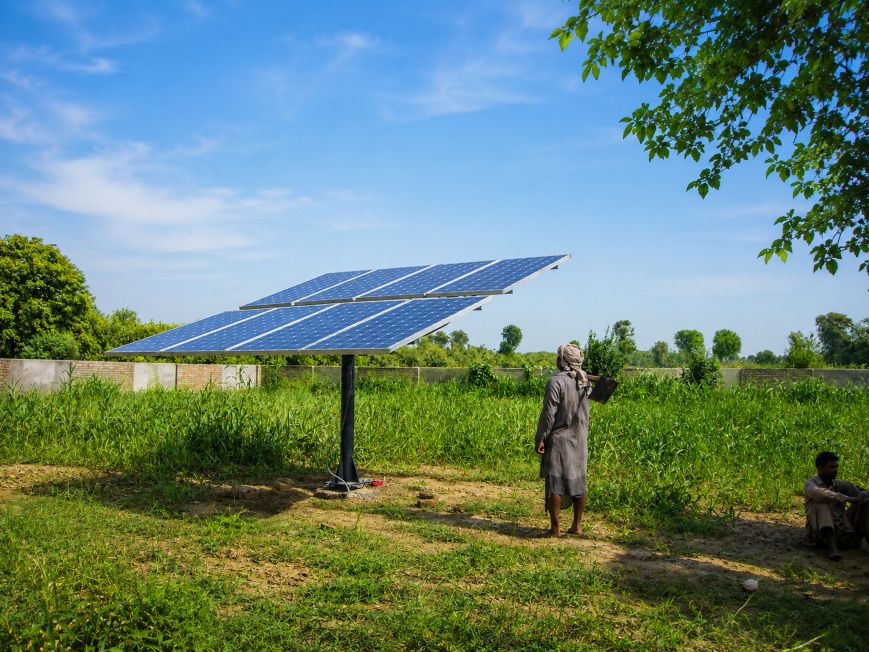 Microgrid solar installation